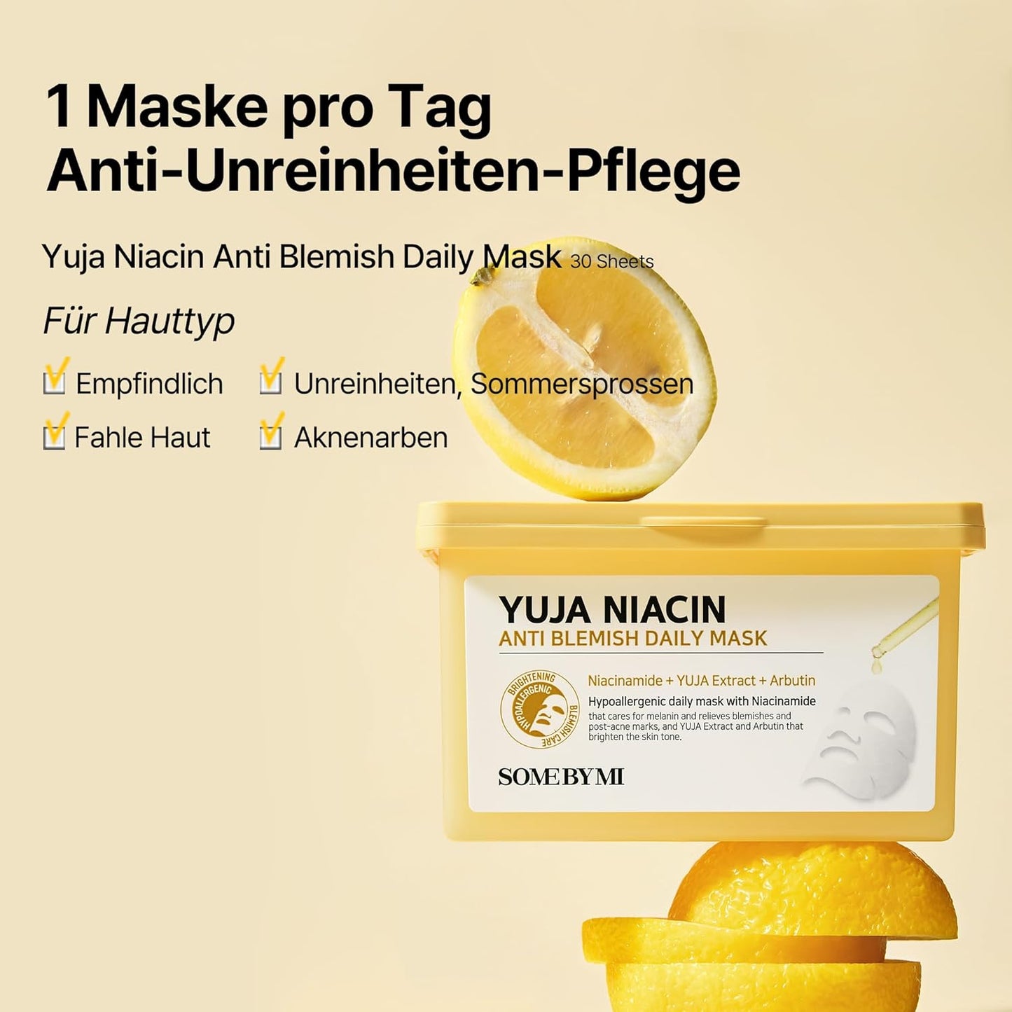 Some By Mi Yuja Niacin Anti Blemish Daily Mask 30 Sheets