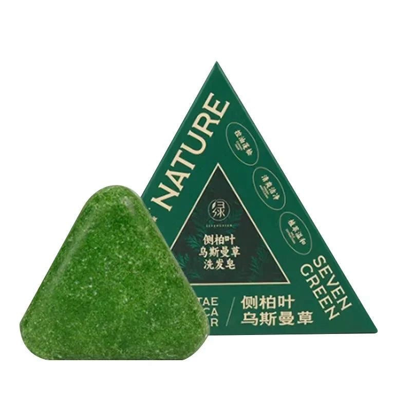 Original , Nature Seven Green Triangle Shampoo Bar 120 g