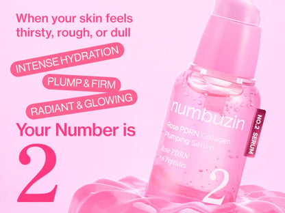 No.2 Rose PDRN Collagen Plumping Serum 30ml