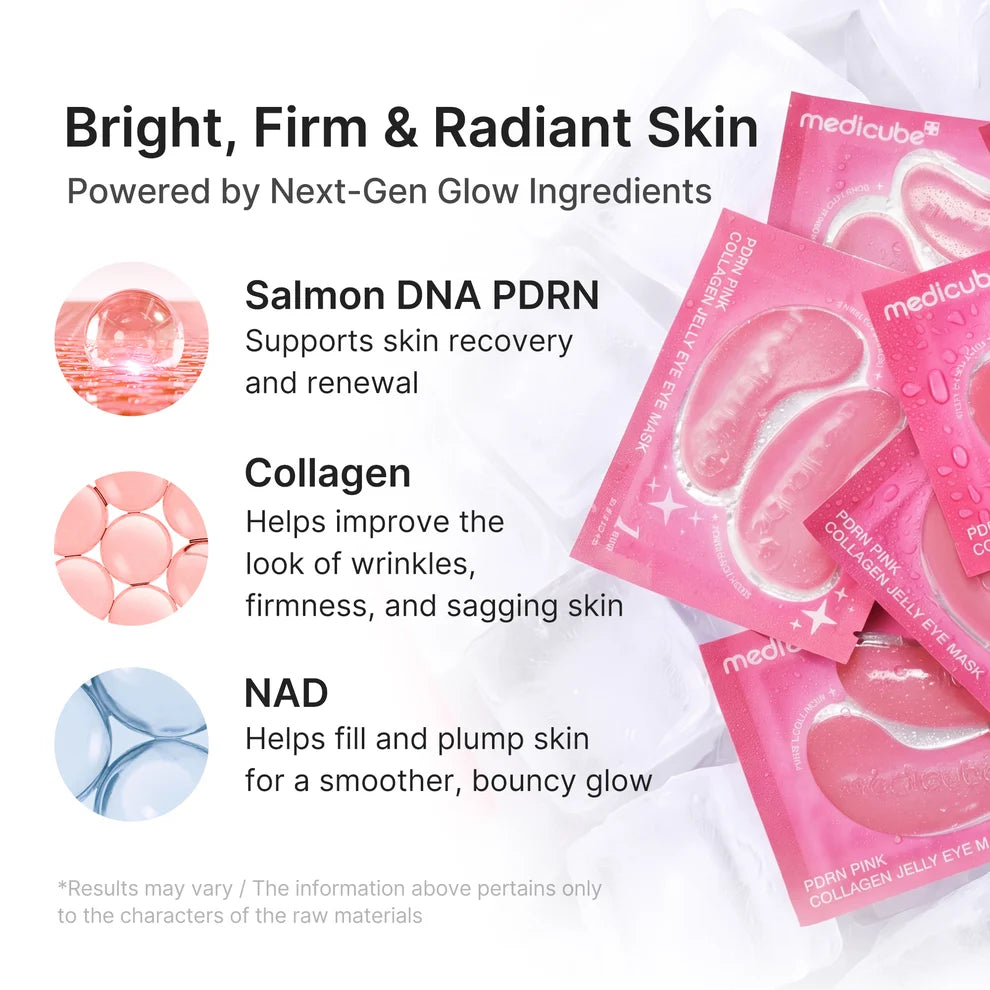 Medicube PDRN Pink Collagen Jelly Eye Mask 28 Pairs