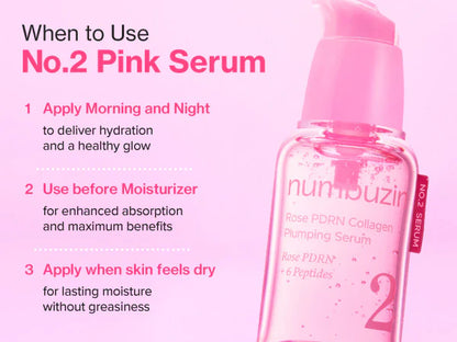 No.2 Rose PDRN Collagen Plumping Serum 30ml