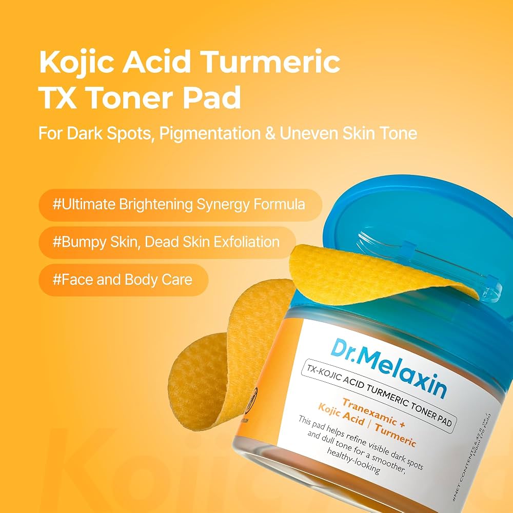 Dr . Melaxin TX-Kojic Acid Turmeric Toner Pad 70 Pads