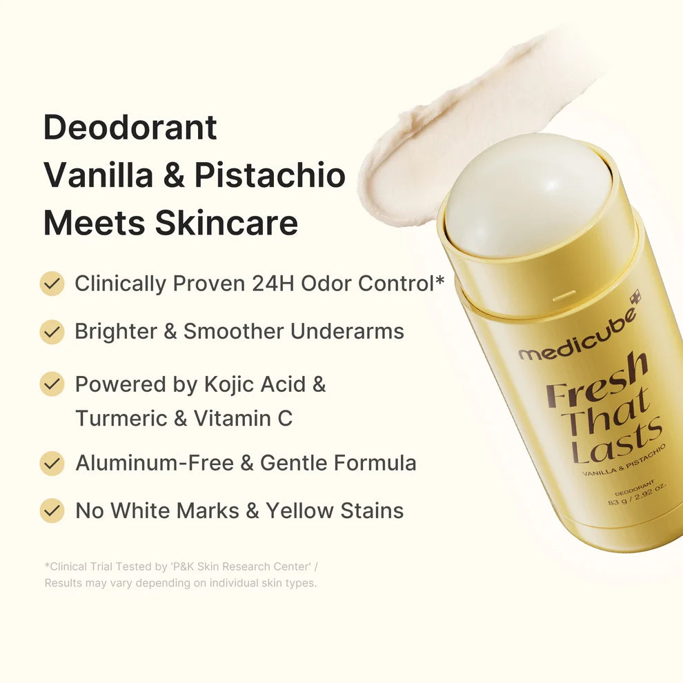 Medicube Kojic Acid Brightening
Deodorant (Vanilla & Pistachio) 83g