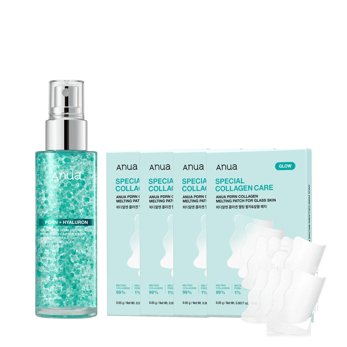 Anua PDRN Collagen Wrinkle Intensive Smoothing Set for Glass Skin
