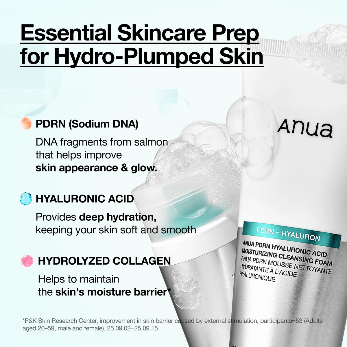 ANUA PDRN Hyaluronic Acid Moisturizing Cleansing Foam 150 ml
