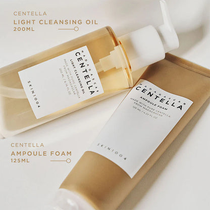 SKIN1004 , Cleansing Duo Madagascar Cetella Ampoule Foam + Centella Light Cleansing Oil , Full size