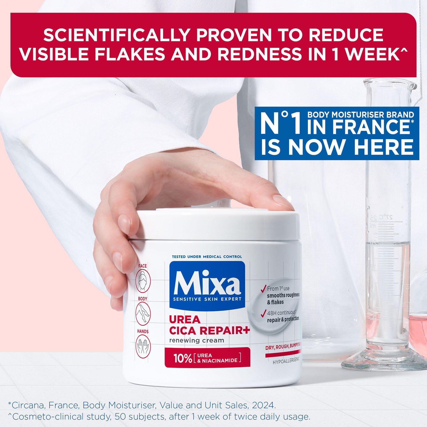Mixa Urea Cica Repair+ 10% Renewing Cream 400ml