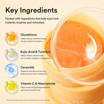 Abib Glutathione & Kojic Acid Eye Patch Duo 60 pcs