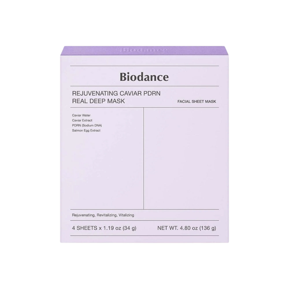 Biodance Rejuvenating Caviar PDRN Real Deep Mask 34g 4ea (1BOX)