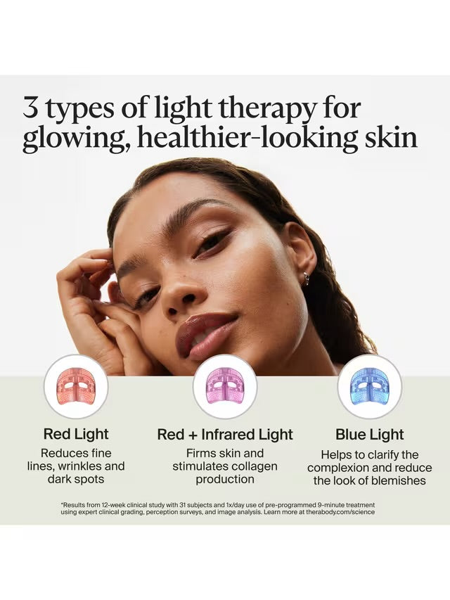 Therabody TheraFace Mask Glo LED Skincare Mask