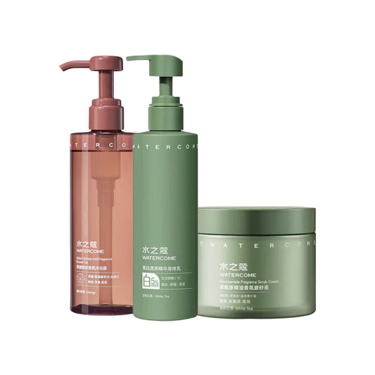 WaterCome Whitning Body Set (Shower gel, Body Scrub & Lotion)