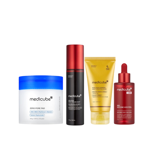 Medicube , Clear & Smooth Acne System for skin and body , full size , 4 pcs