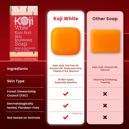 Koji White Kojic Acid Skin Brightning full body routine