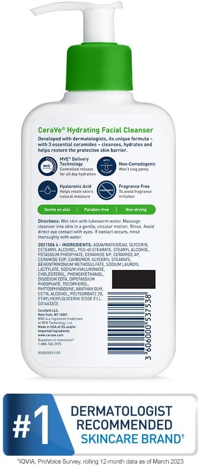 Cerave Hydrating Facial Cleanser 237ml