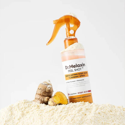 Dr. Melaxin Kojic Acid & Turmeric peeling  Body Scrub Spray 200ml