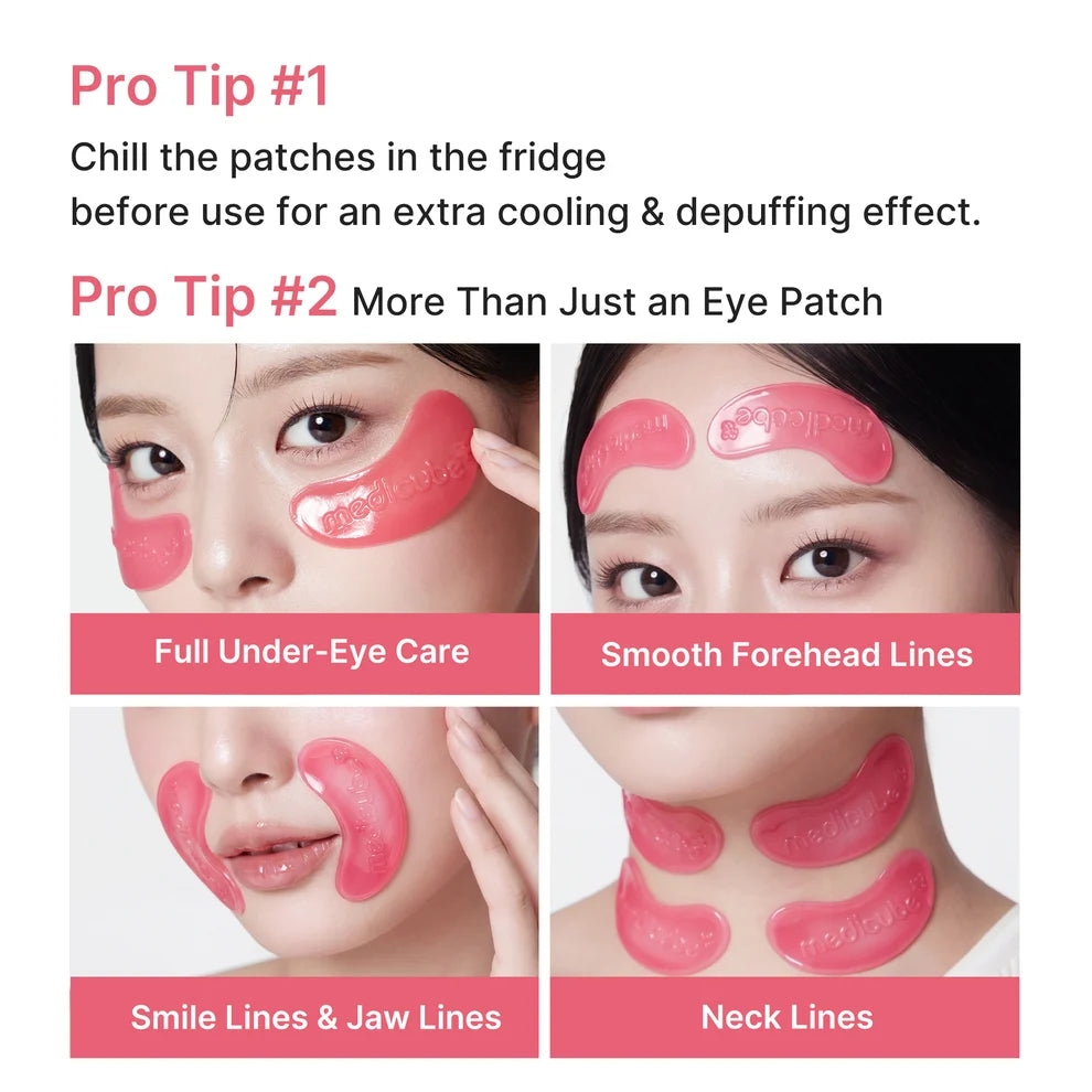 Medicube PDRN Pink Collagen Jelly Eye Mask 28 Pairs