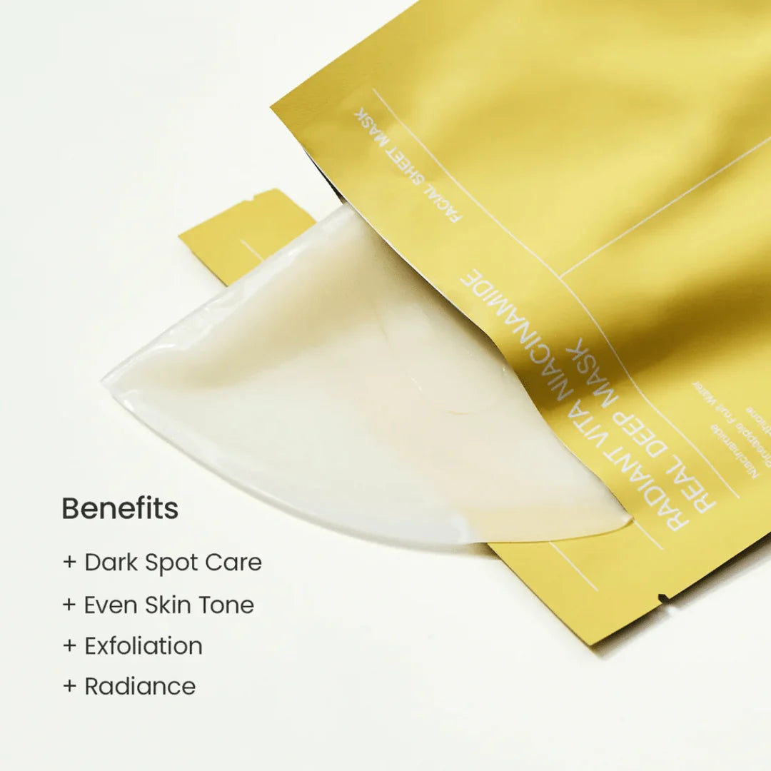 Biodance Radiant Vita Niacinamide Real Deep Mask 1 Box (34g x 4ea)