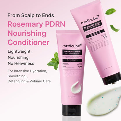 Medicube Rosemary PDRN Full Scalp Care Set of 3 (Shampoo, Conditioner, Scalp serum)