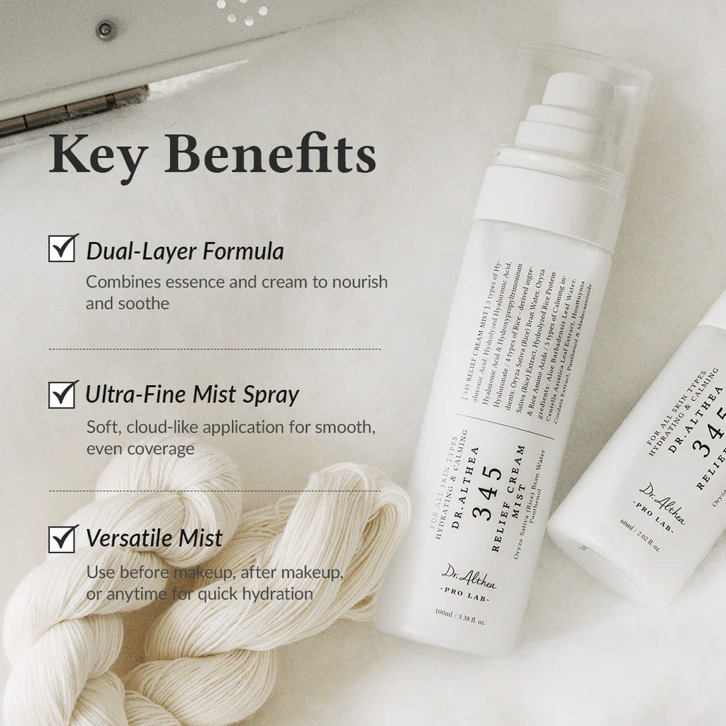 Dr. Althea Set Aqua marine Mist, 345 Cream mist, 345 Moisturizer cream