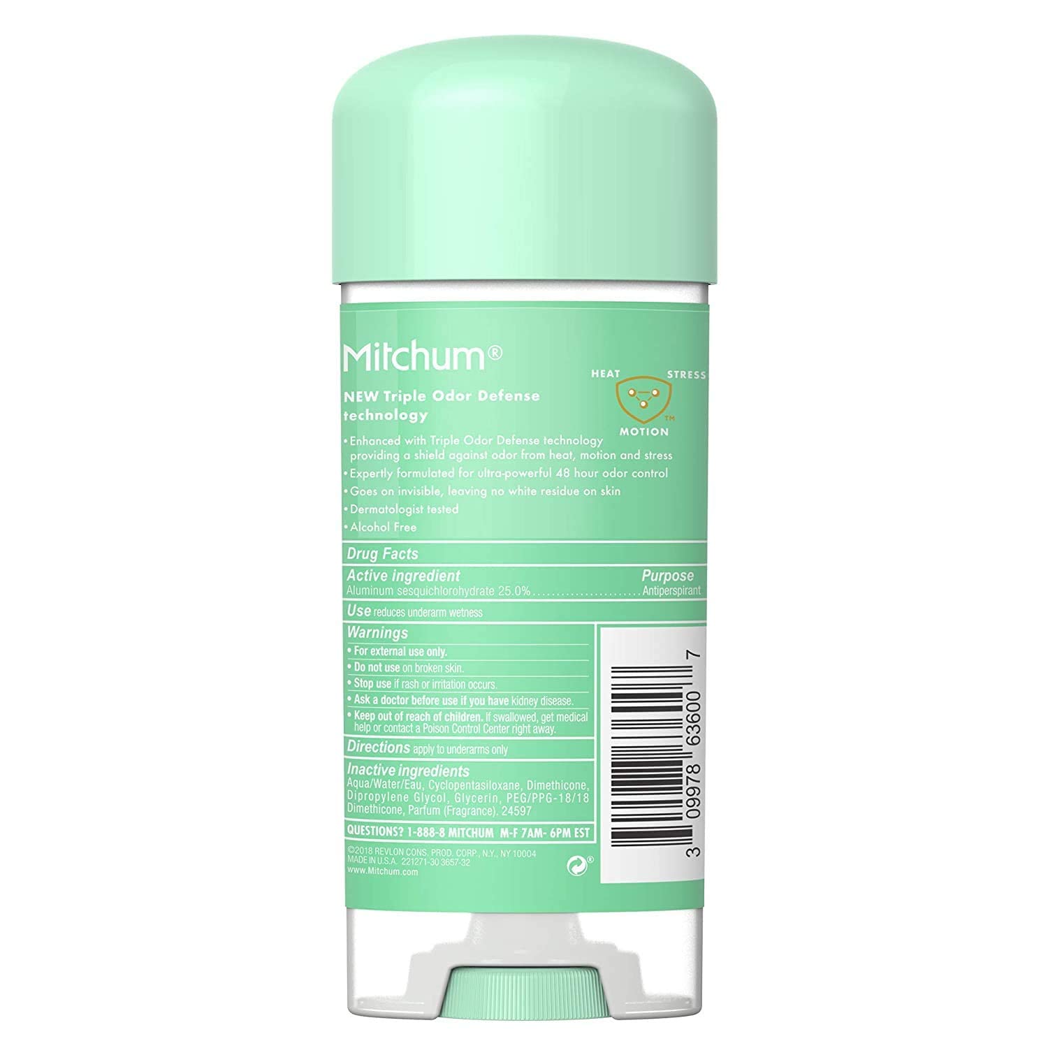 Mitchum, Women Stick Solid Deodorant Powder Fresh , 76 g