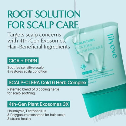 Lilyeve Scalpturn Cica PDRN Brush Serum 100ml