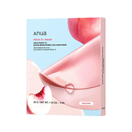 Anua Peach 70 Niacin Brightening Collagen Mask 4 Sheet