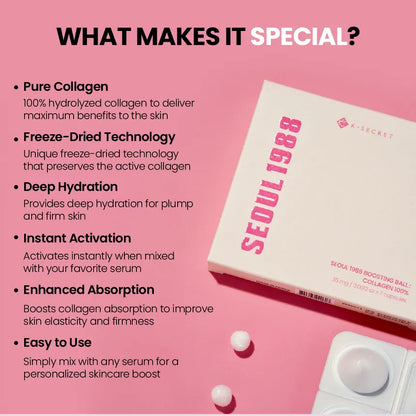 K-Secret Seoul 1988 Boosting Ball: Collagen 100% 35g 7 capsules