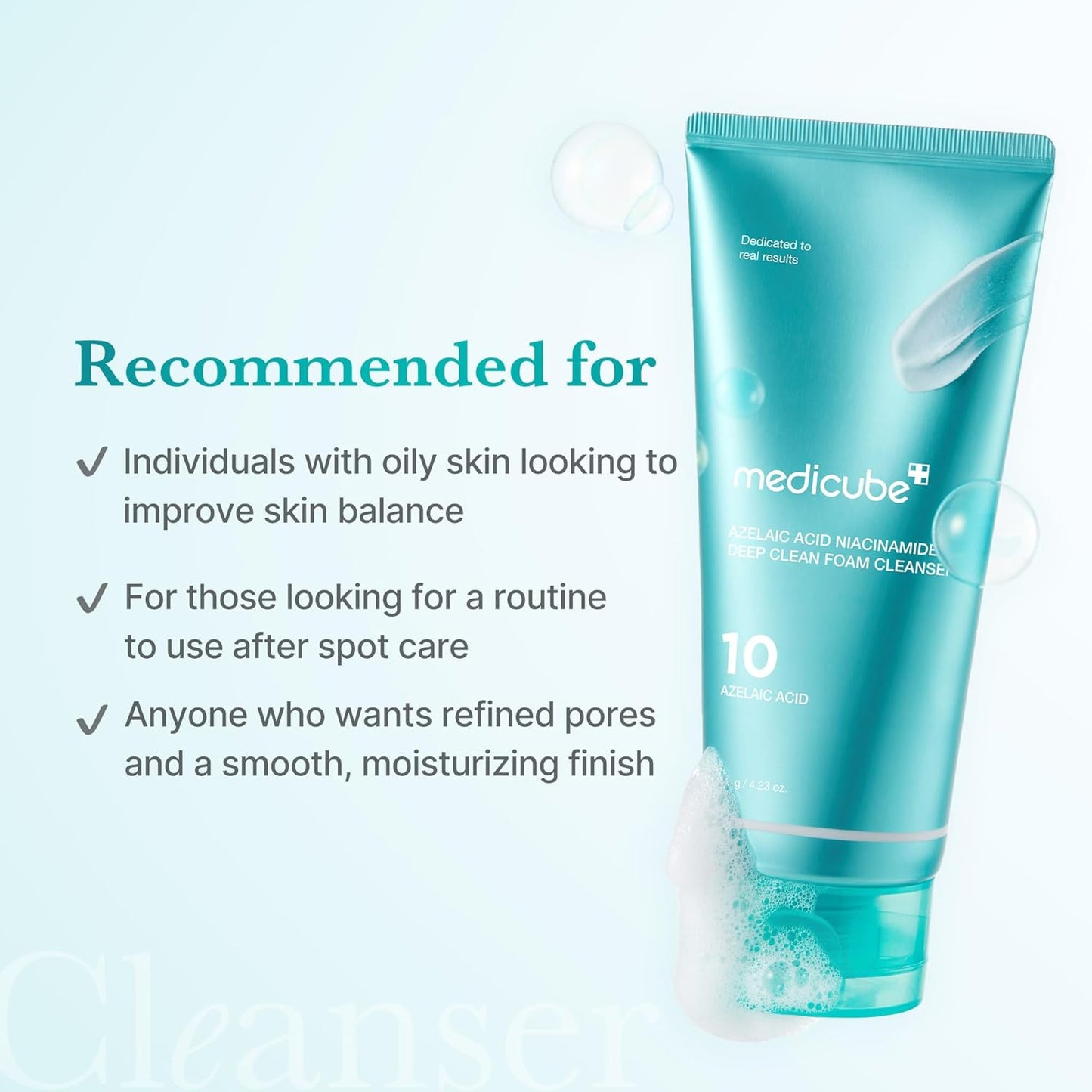 Medicube Azelaic Acid Niacinamide Deep Foam Cleanser 120g