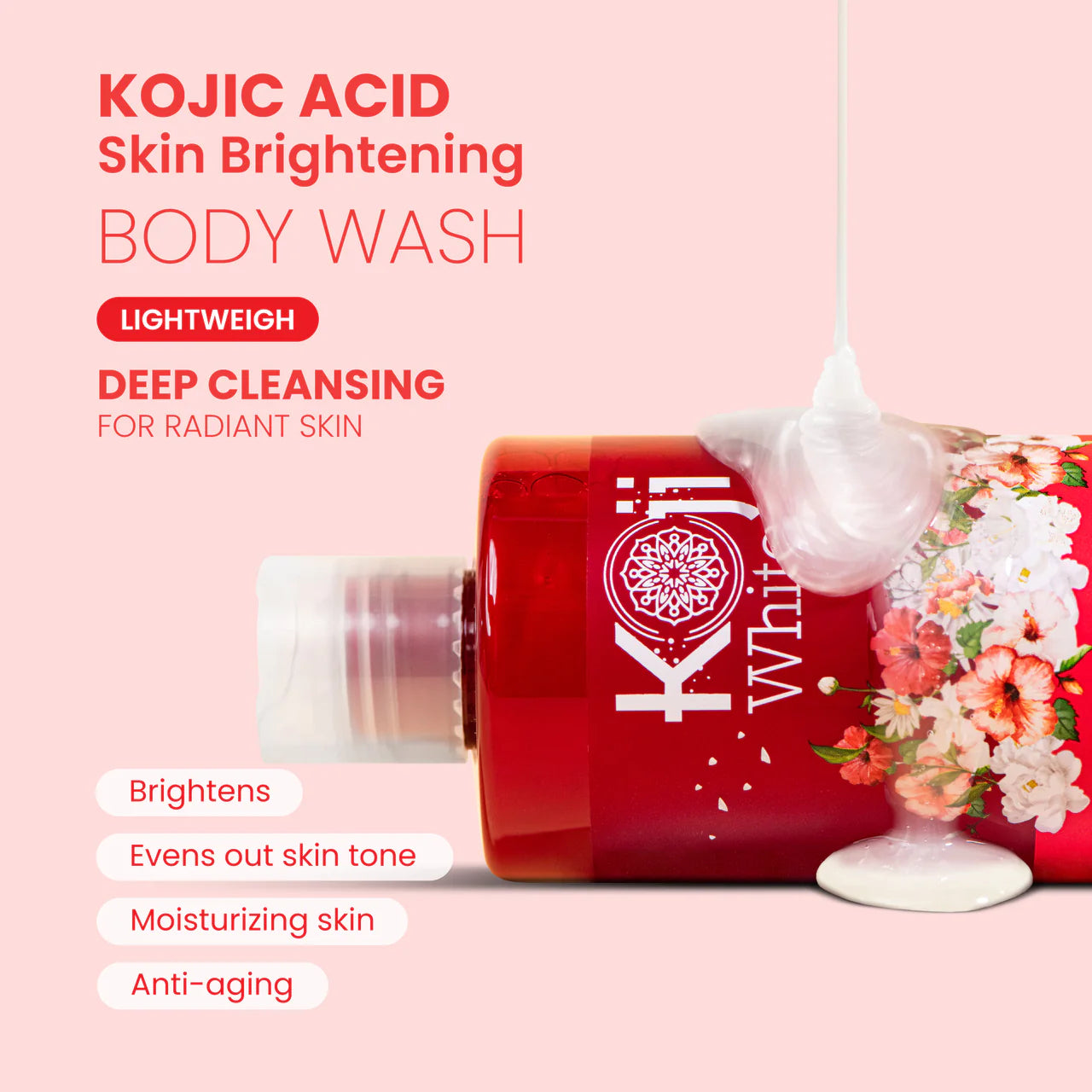 Koji White Kojic Acid Skin Brightning full body routine