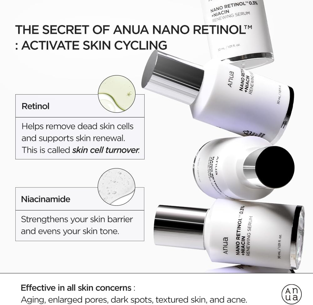 Anua Nano Retinol 0.3% + Niacin Renewing Serum 30ml