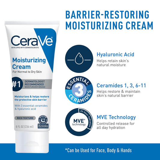CeraVe Moisturizing Cream for Normal to Dry Skin 236ml