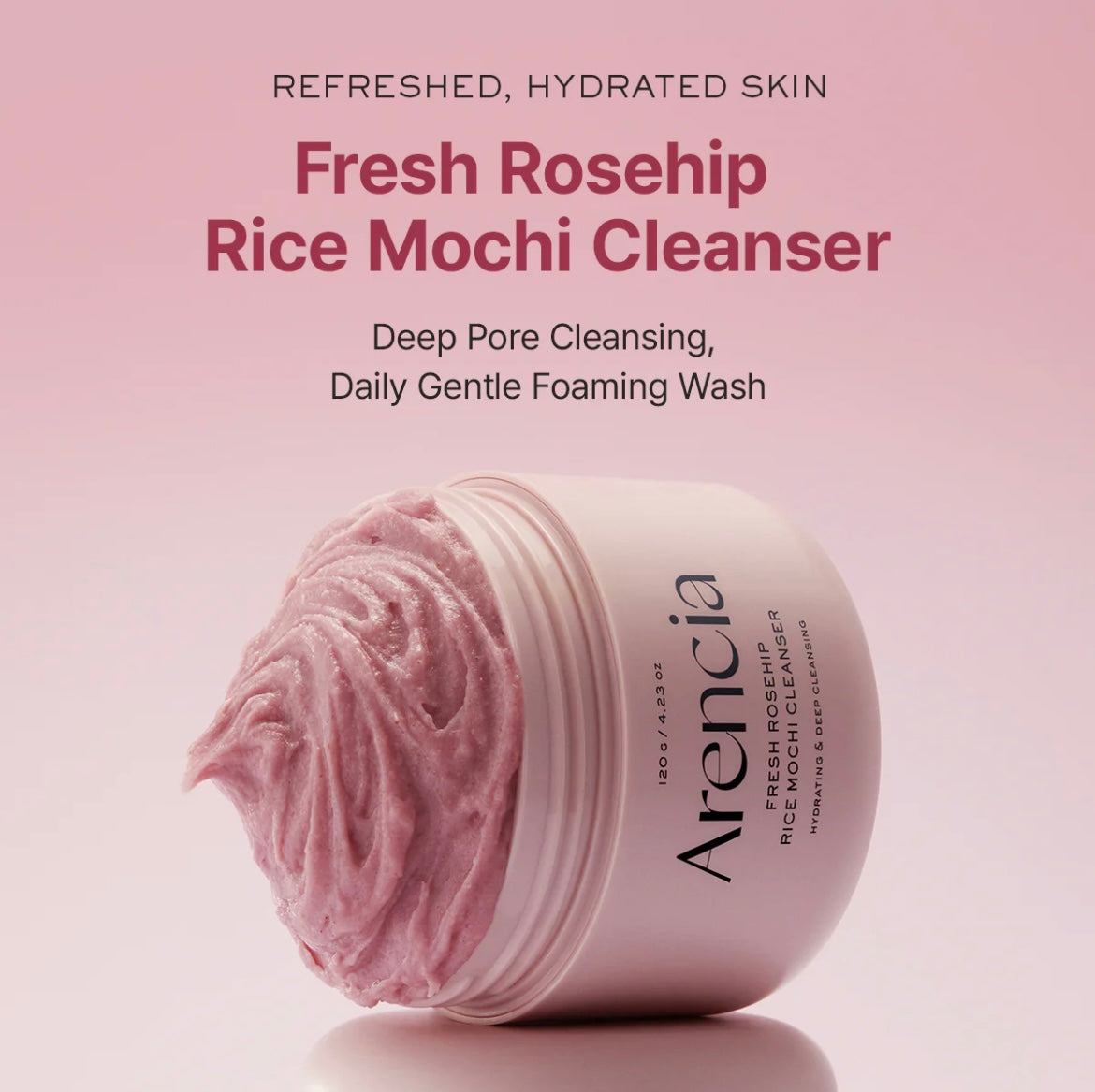 Arencia Rosehip Rice Mochi Cleanser 120g