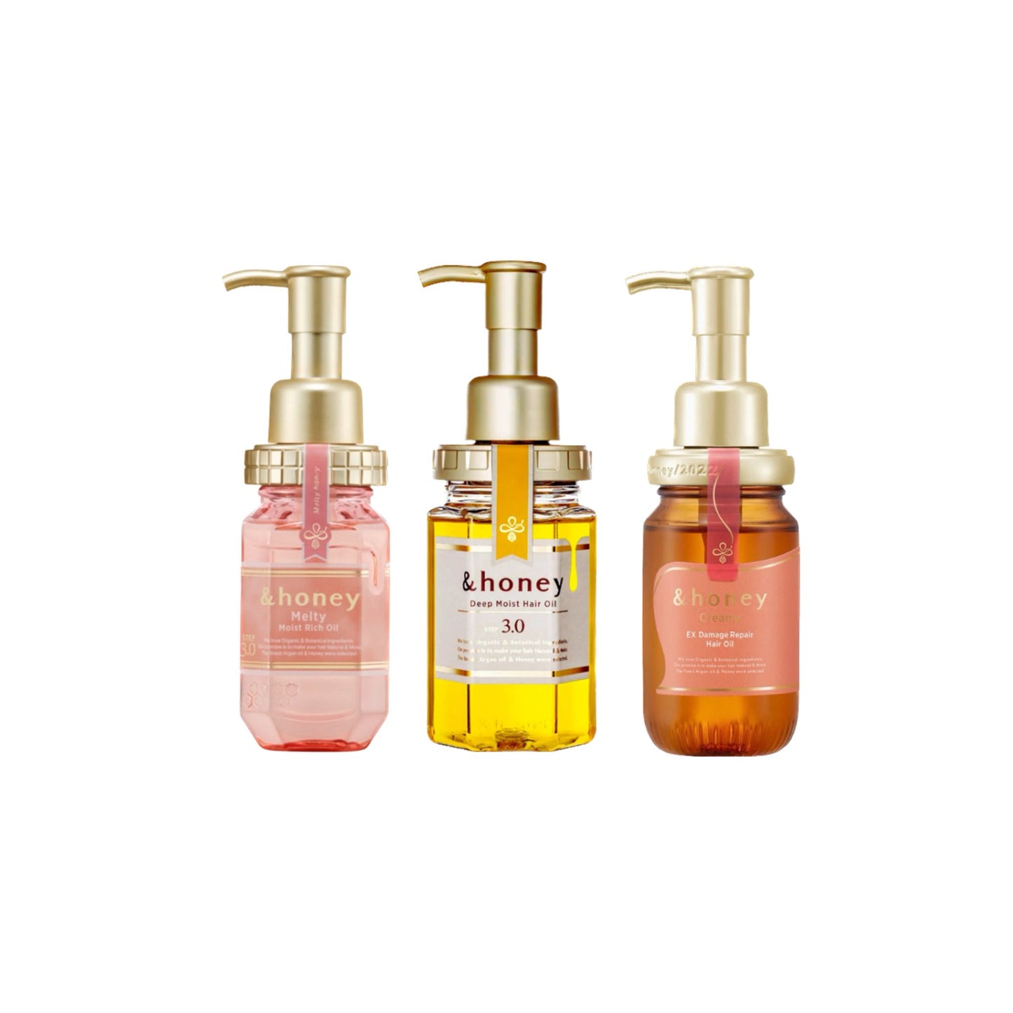 & honey hair oil’s collection - 3x oils for hair repair(milty, Deep, creamy)