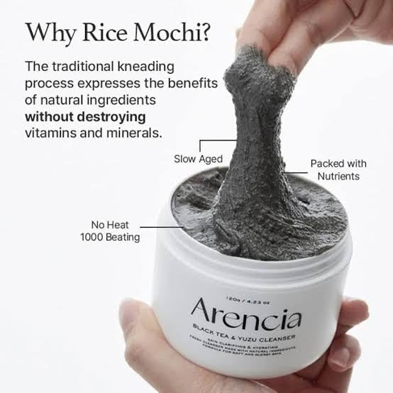 Arencia, Black Tea & Yuzu Rice Mochi Cleanser 120g