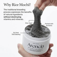 Arencia, Black Tea & Yuzu Rice Mochi Cleanser 120g
