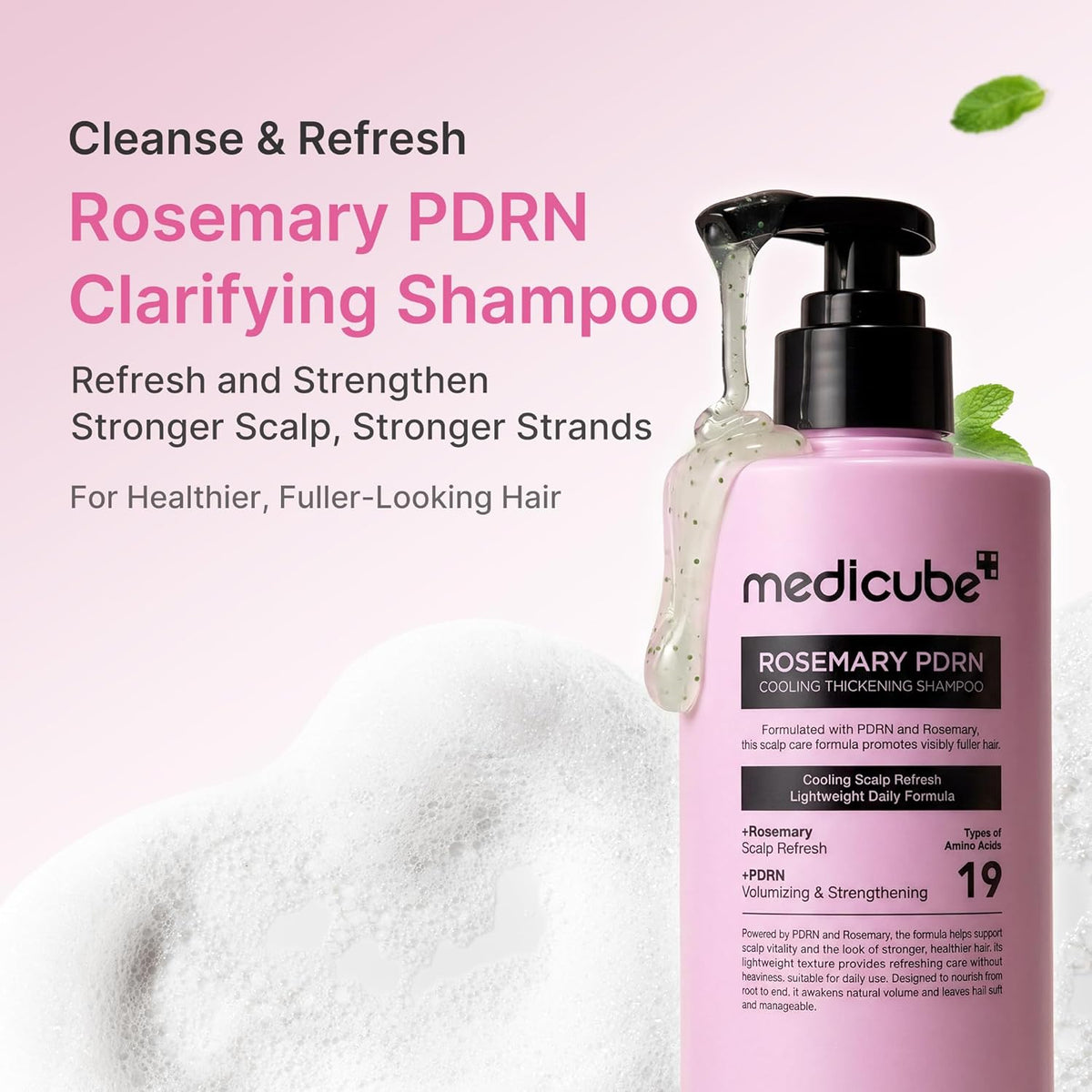 Medicube Rosemary PDRN Full Scalp Care Set of 3 (Shampoo, Conditioner, Scalp serum)