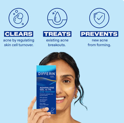 Differin Adapalene Gel 0.1% Acne
Treatment Fragrance Free 15 g
