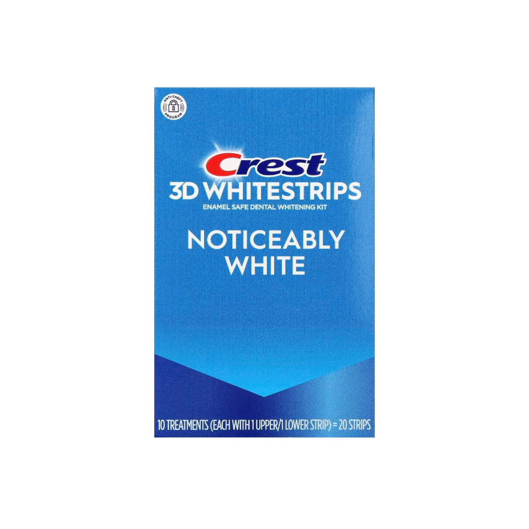 Crest 3D Whitestrips Enamel Safe Dental Whitening Kit Noticeably White 20 Strips