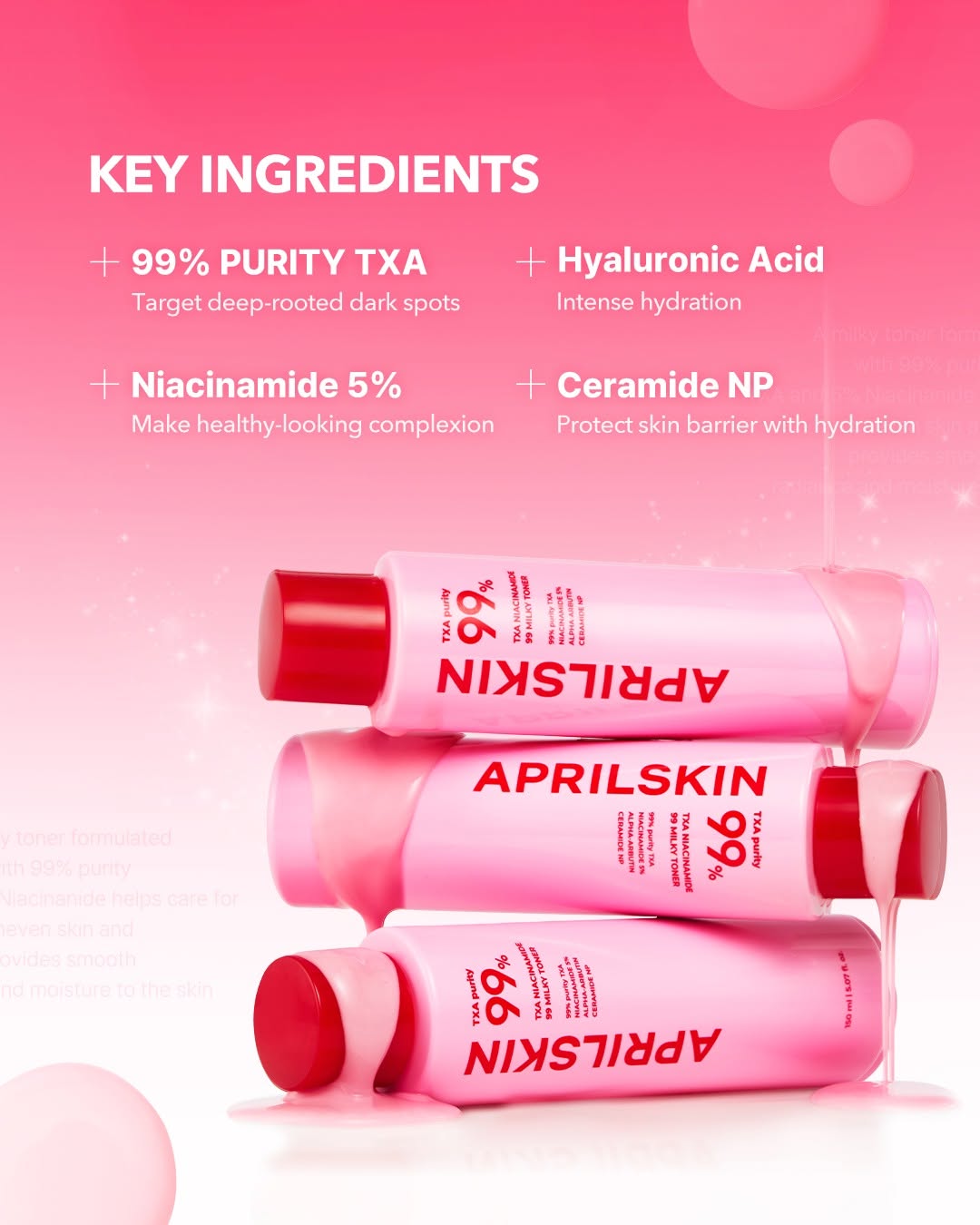 APRIL SKIN TXA Niacinamide 99 Milky Toner 150ml