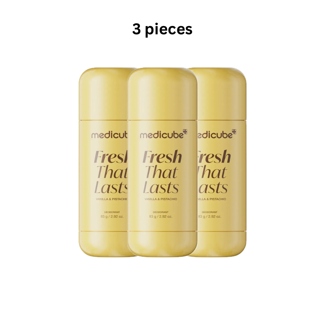 Medicube Kojic Acid Brightening
Deodorant (Vanilla & Pistachio) 83g Pack Of 3 pieces