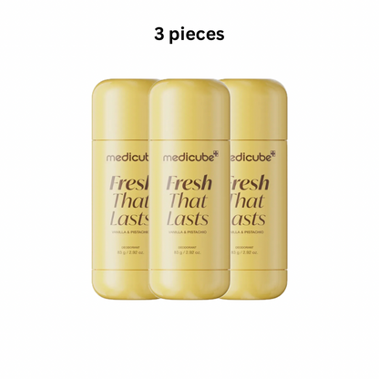 Medicube Kojic Acid Brightening
Deodorant (Vanilla & Pistachio) 83g Pack Of 3 pieces