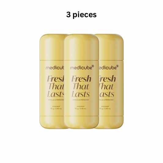 Medicube Kojic Acid Brightening
Deodorant (Vanilla & Pistachio) 83g Pack Of 3 pieces