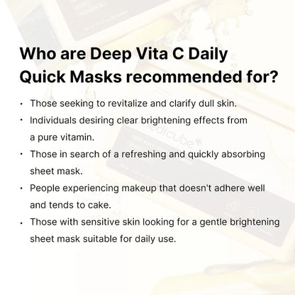 Medicube Deep Vita C Daily Quick
Masks 350g 30 Sheets