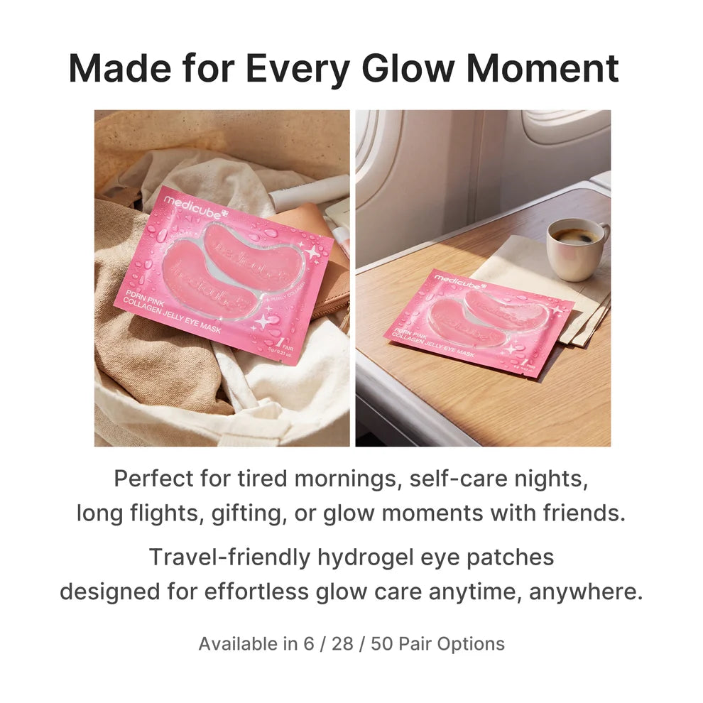Medicube PDRN Pink Collagen Jelly Eye Mask 28 Pairs