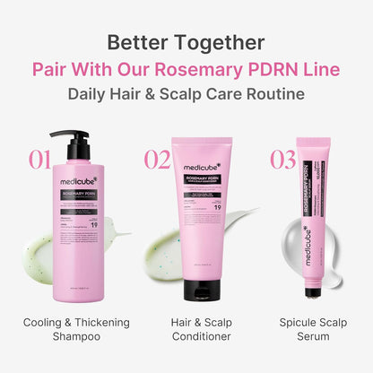Medicube Rosemary PDRN Full Scalp Care Set of 3 (Shampoo, Conditioner, Scalp serum)