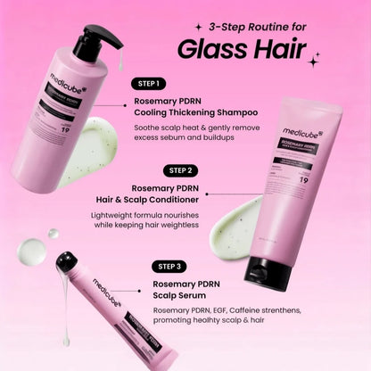 Medicube Rosemary PDRN Full Scalp Care Set of 3 (Shampoo, Conditioner, Scalp serum)