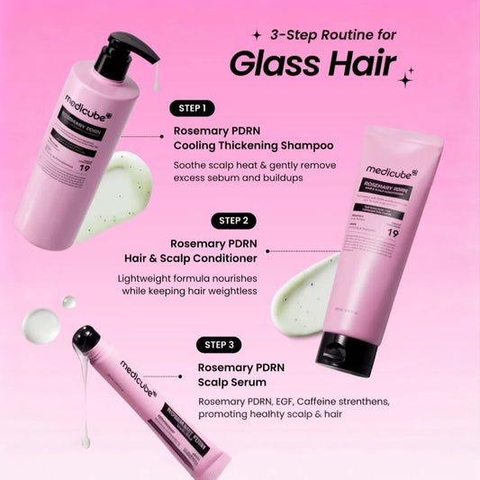 Medicube Rosemary PDRN Full Scalp Care Set of 3 (Shampoo, Conditioner, Scalp serum)