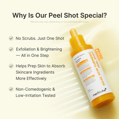 Medicube Peel Shot Kojic Acid & Turmeric Exfoliating Peel 80 ml