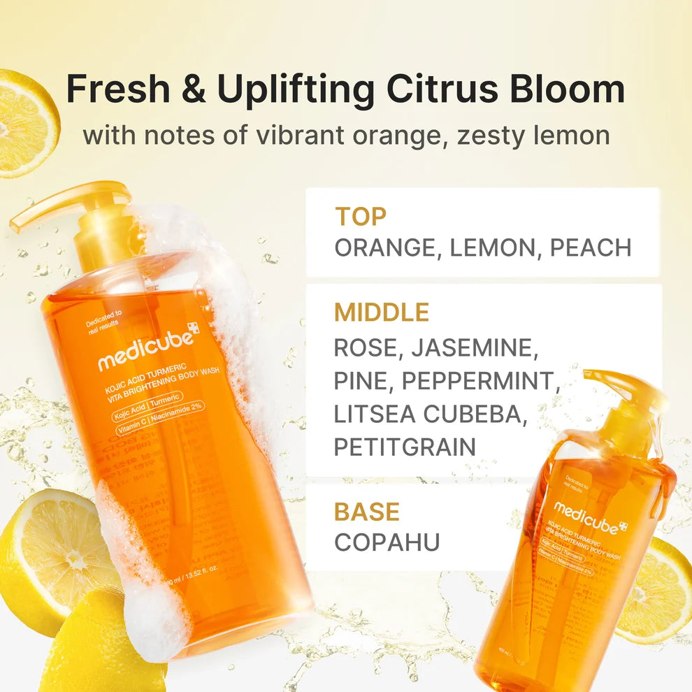 Medicube Kojic Acid & Turmeric Skin Brightening Body Wash 400ml