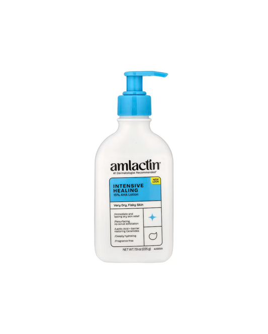 AmLactin Intensive Healing 15% AHA Lotion Very Dry Flaky Skin
Fragrance Free 225 g